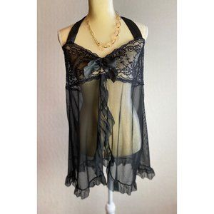 Women's Swimsuit Black Coverup Lingerie Size 4XL New without Tags